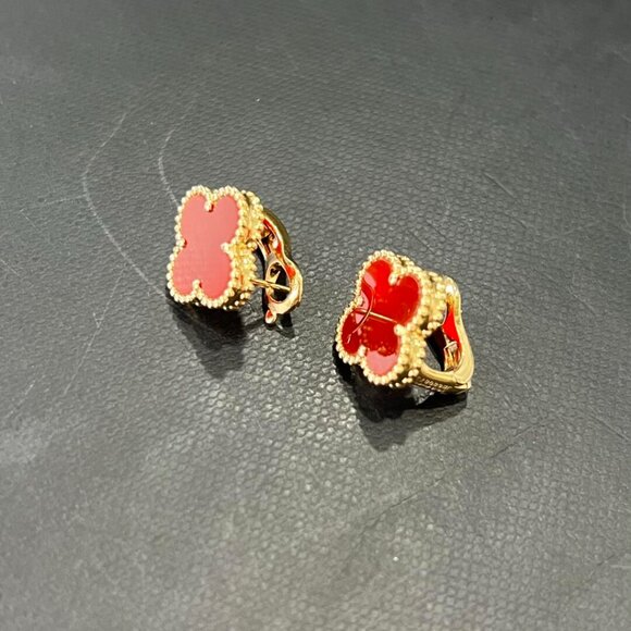 Van Cleef & Arpels red earrings - Picture 2 of 6